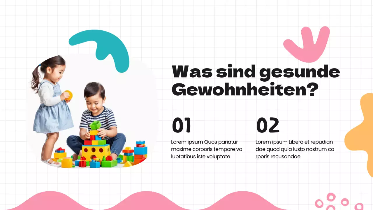 Green Blue Modern Healthy Habits Unterrichtsmaterial