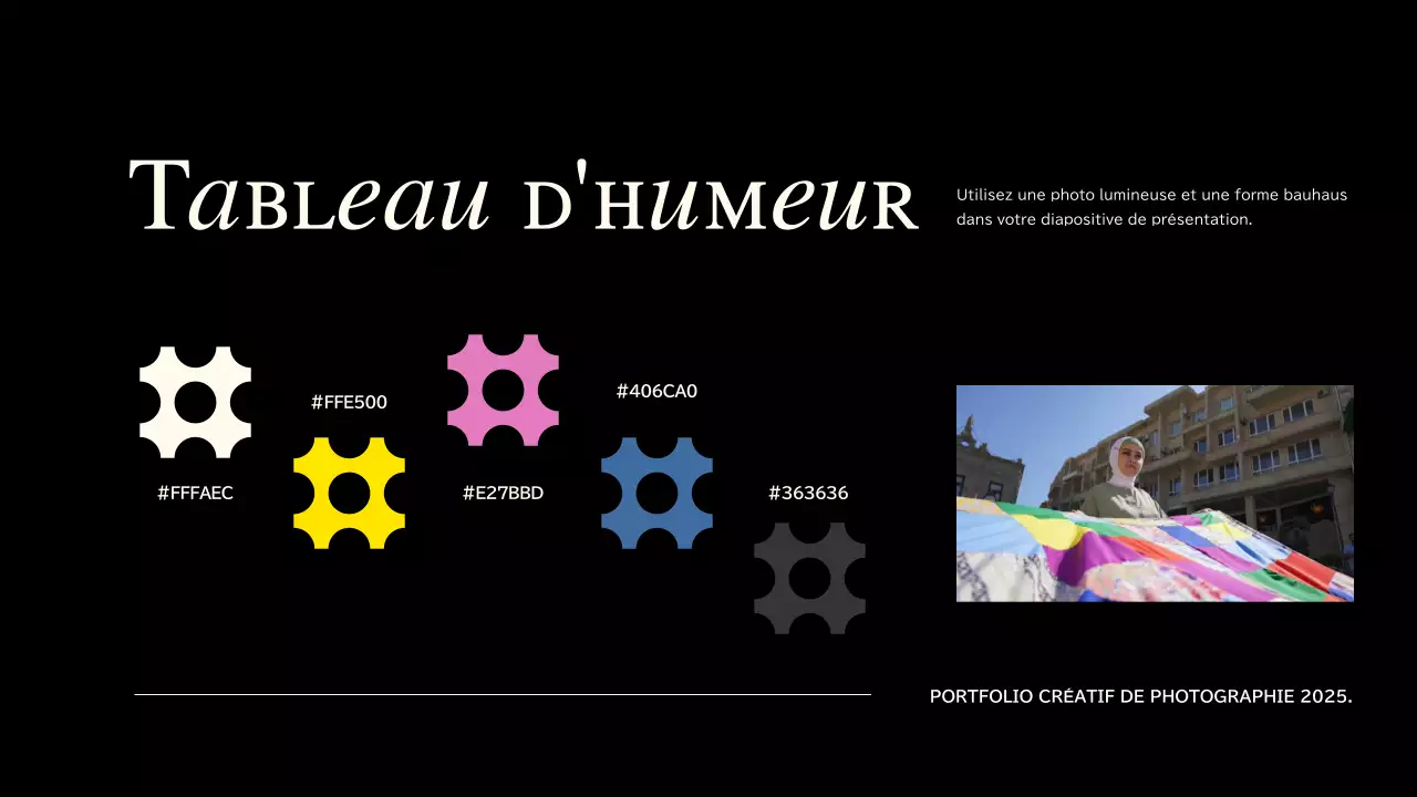 Portefeuille de création sur les tendances roses et bleues