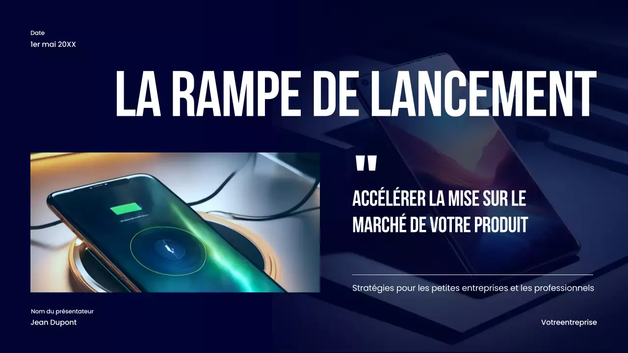 Stratégie commerciale pour le lancement du produit Navy Bold