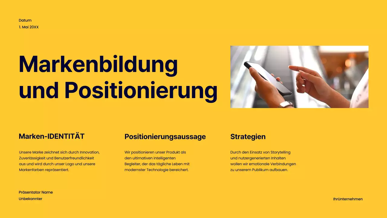 Navy Bold Product Launch Geschäftsstrategie