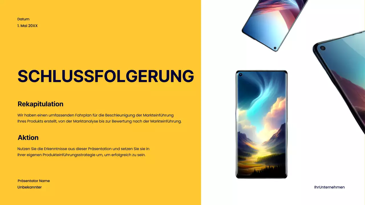 Navy Bold Product Launch Geschäftsstrategie