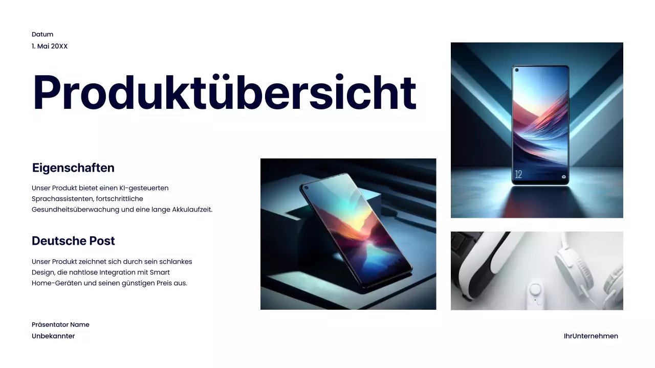 Navy Bold Product Launch Geschäftsstrategie