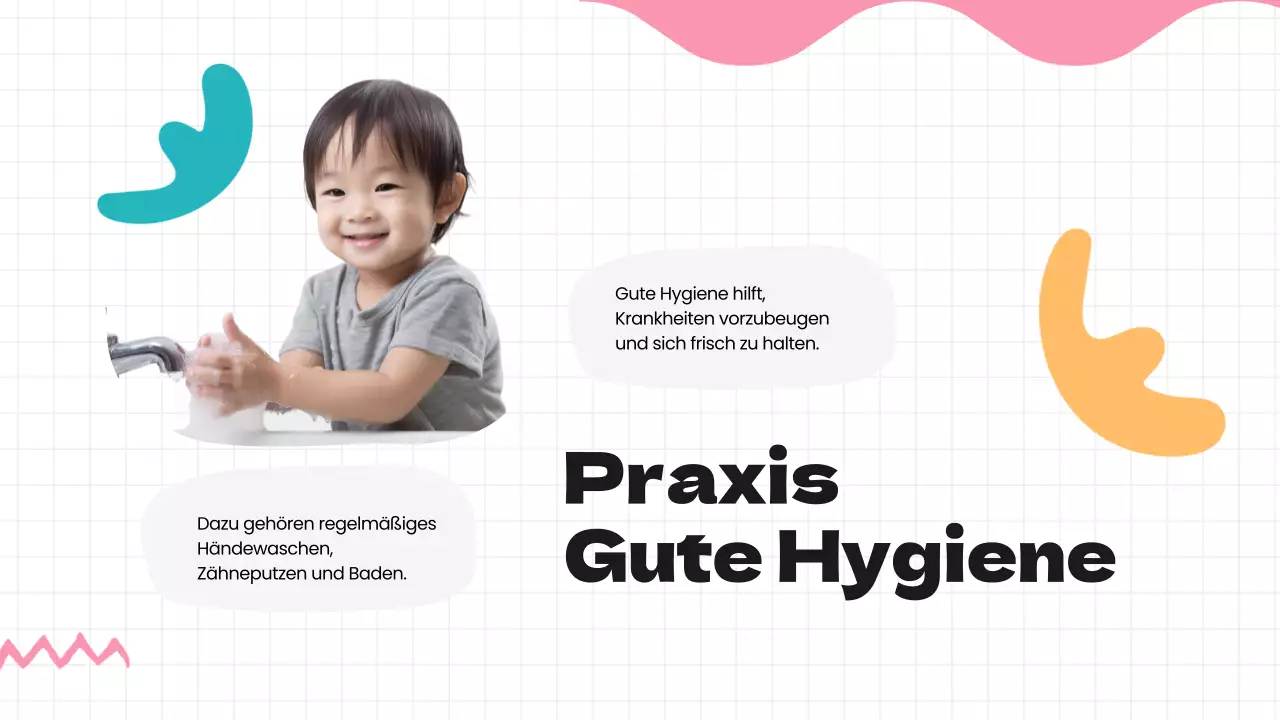 Green Blue Modern Healthy Habits Unterrichtsmaterial