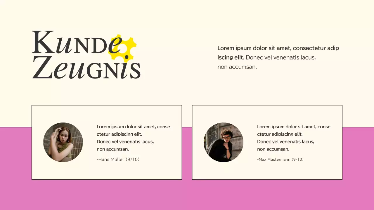 Rosa und blauer Trend Kreativ-Portfolio