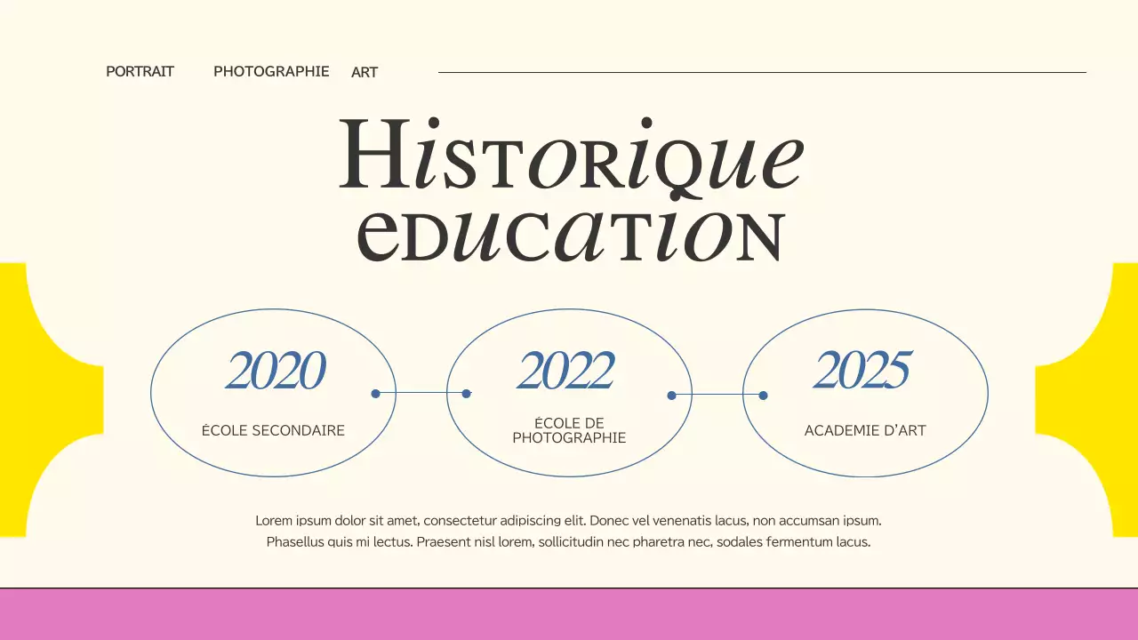 Portefeuille de création sur les tendances roses et bleues