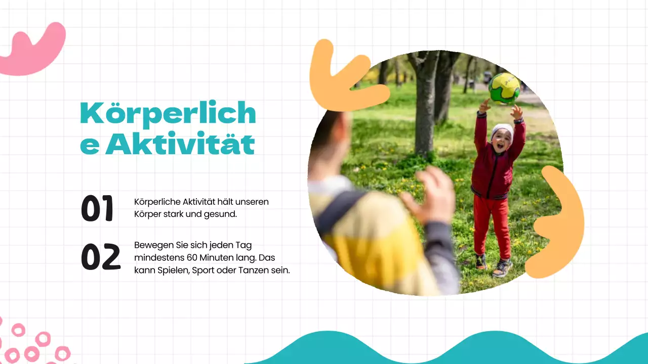 Green Blue Modern Healthy Habits Unterrichtsmaterial