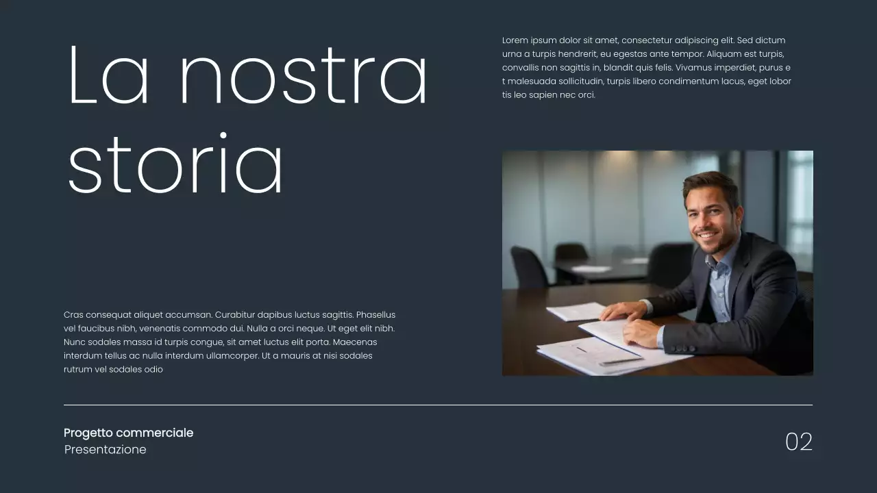 Grigio Proposta di progetto commerciale semplice e minimale