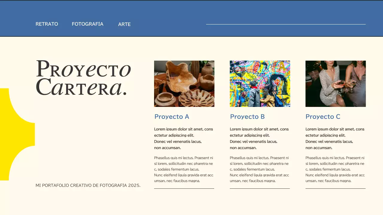 Cartera creativa de tendencias en rosa y azul