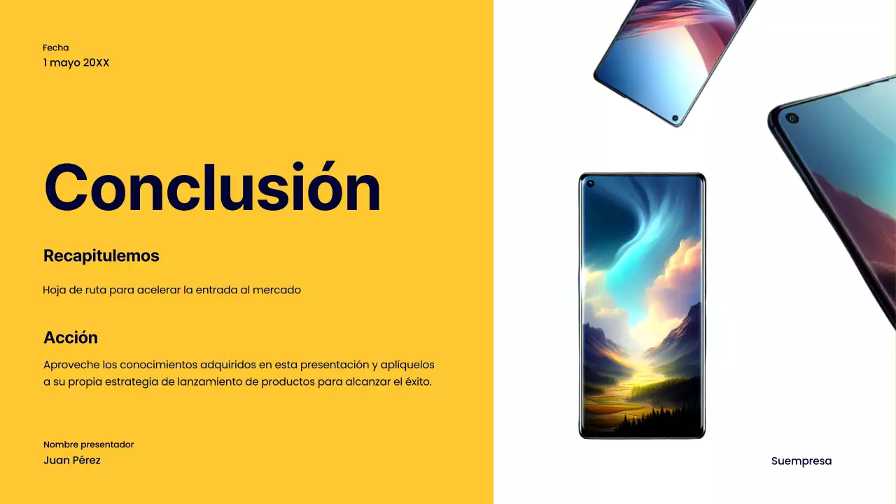 Estrategia empresarial de lanzamiento de productos Navy Bold