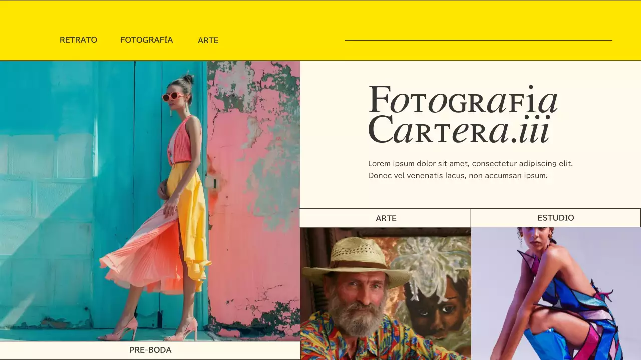 Cartera creativa de tendencias en rosa y azul