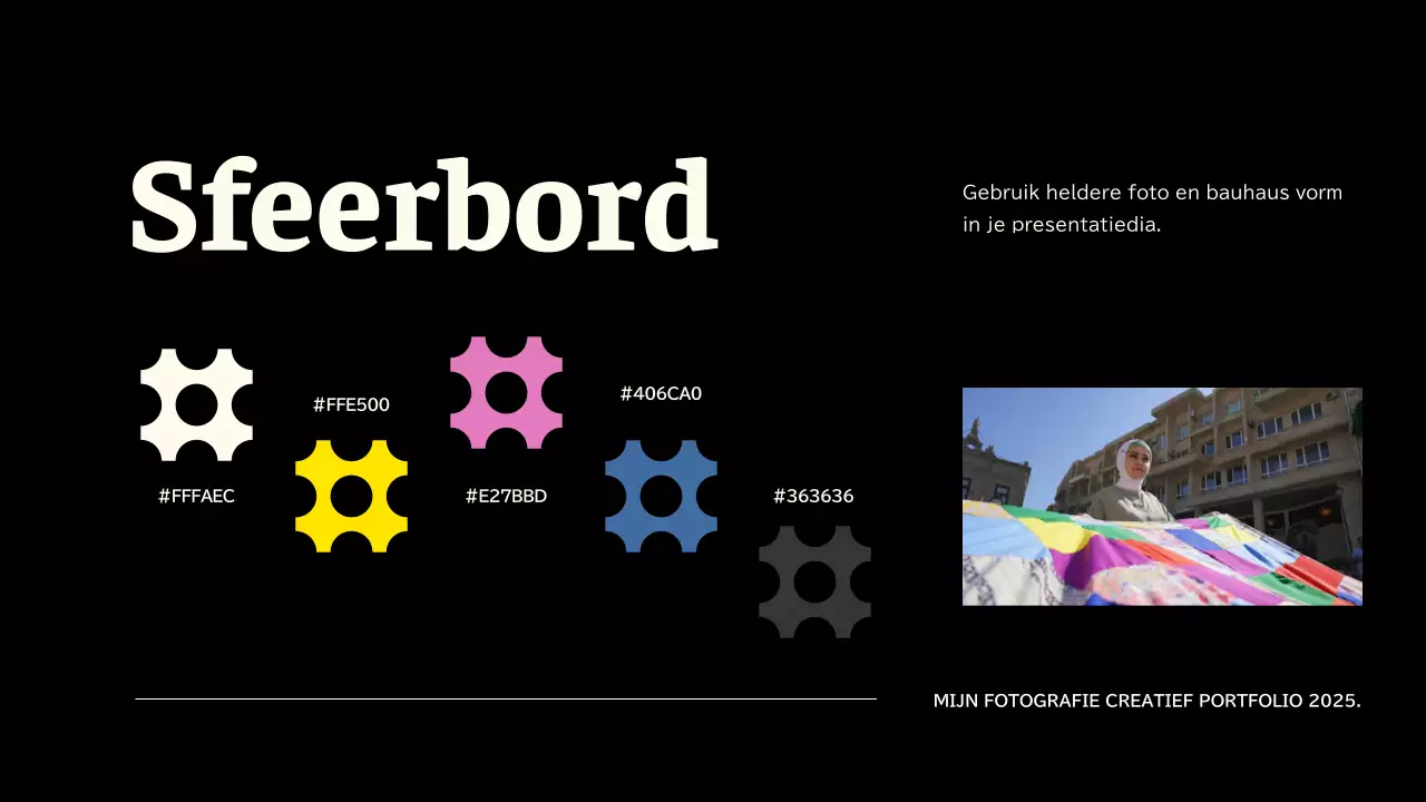 Roze en blauw Trend Creatief Portfolio