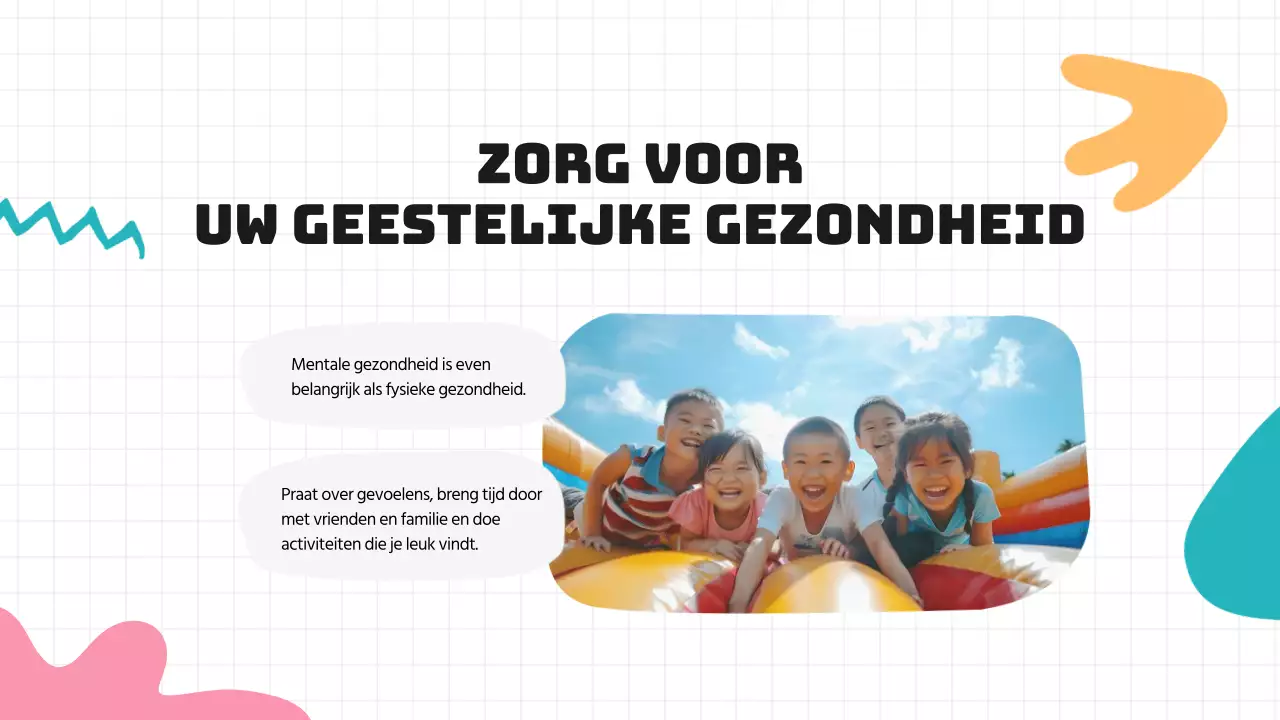 Groen Blauw Moderne Gezonde Gewoonten Lesmateriaal