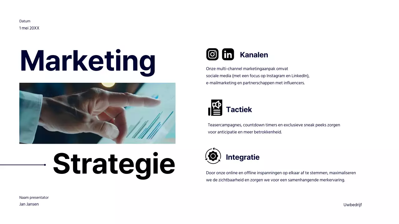 Marine Gedurfde Productlancering Bedrijfsstrategie