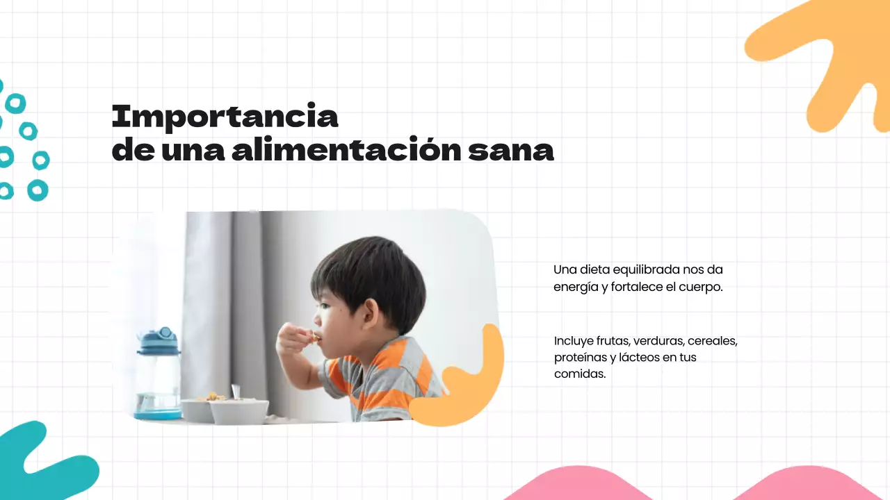 Green Blue Hábitos saludables modernos Material de clase