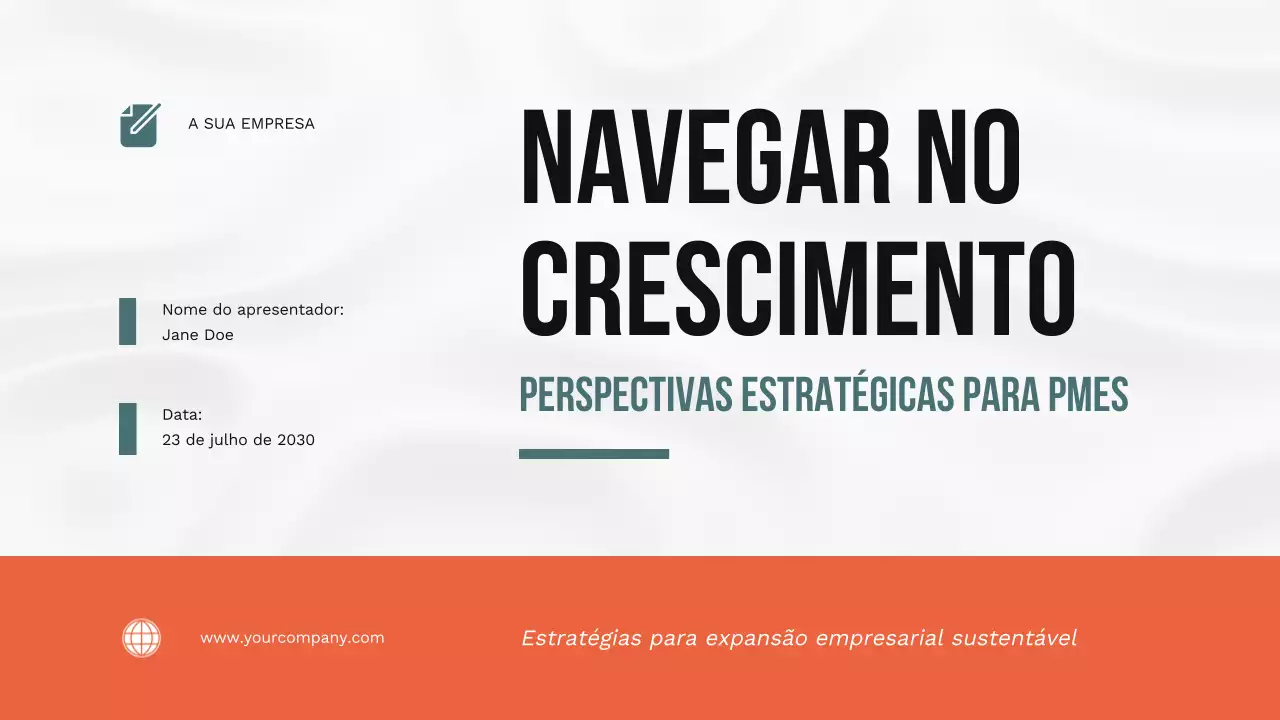 Estratégia simples de crescimento de uma pequena empresa laranja