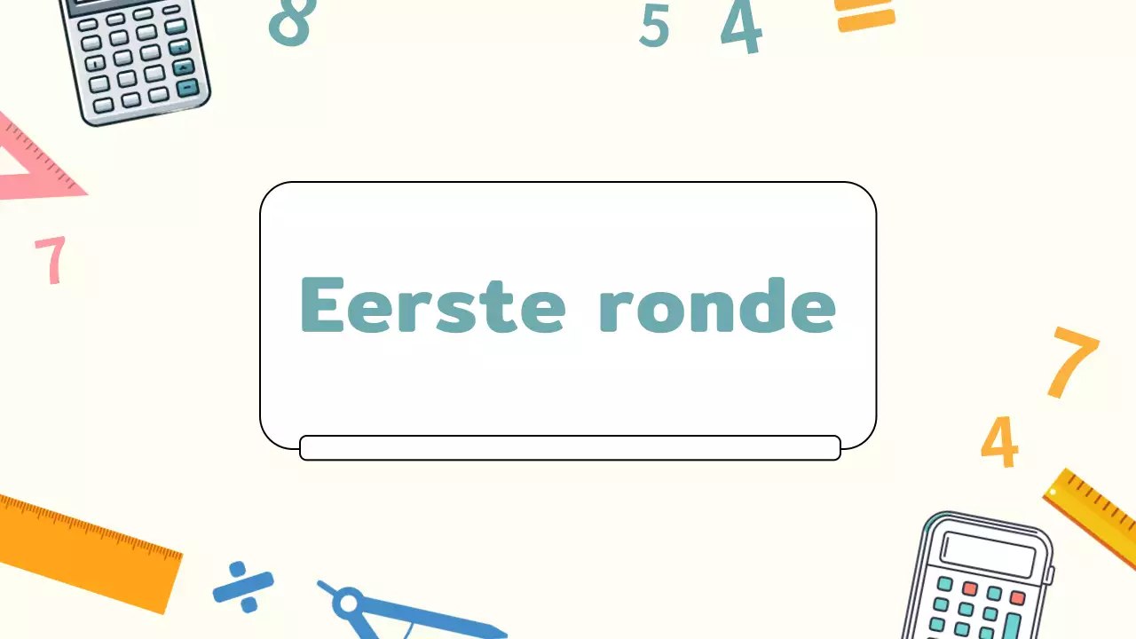 Gele Vlakte Wiskunde Quiz Studiemateriaal