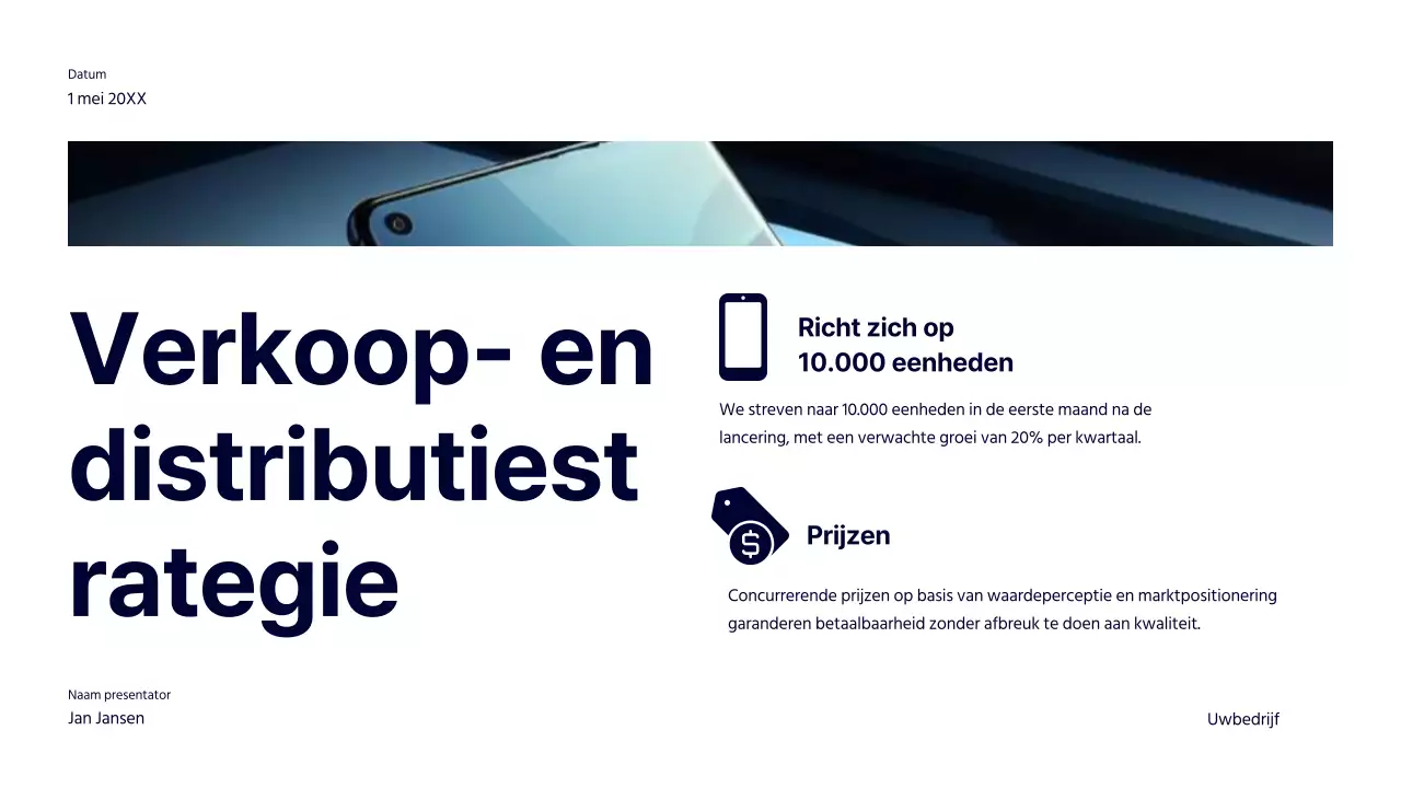 Marine Gedurfde Productlancering Bedrijfsstrategie