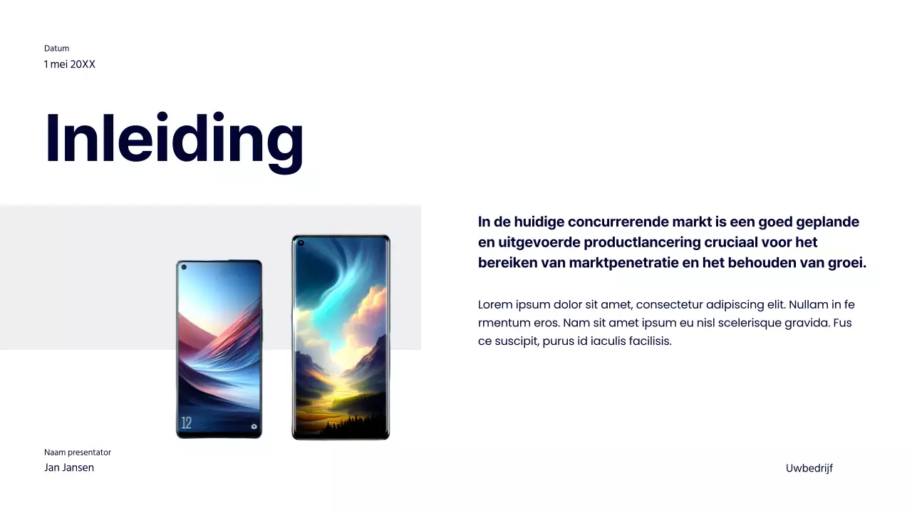 Marine Gedurfde Productlancering Bedrijfsstrategie