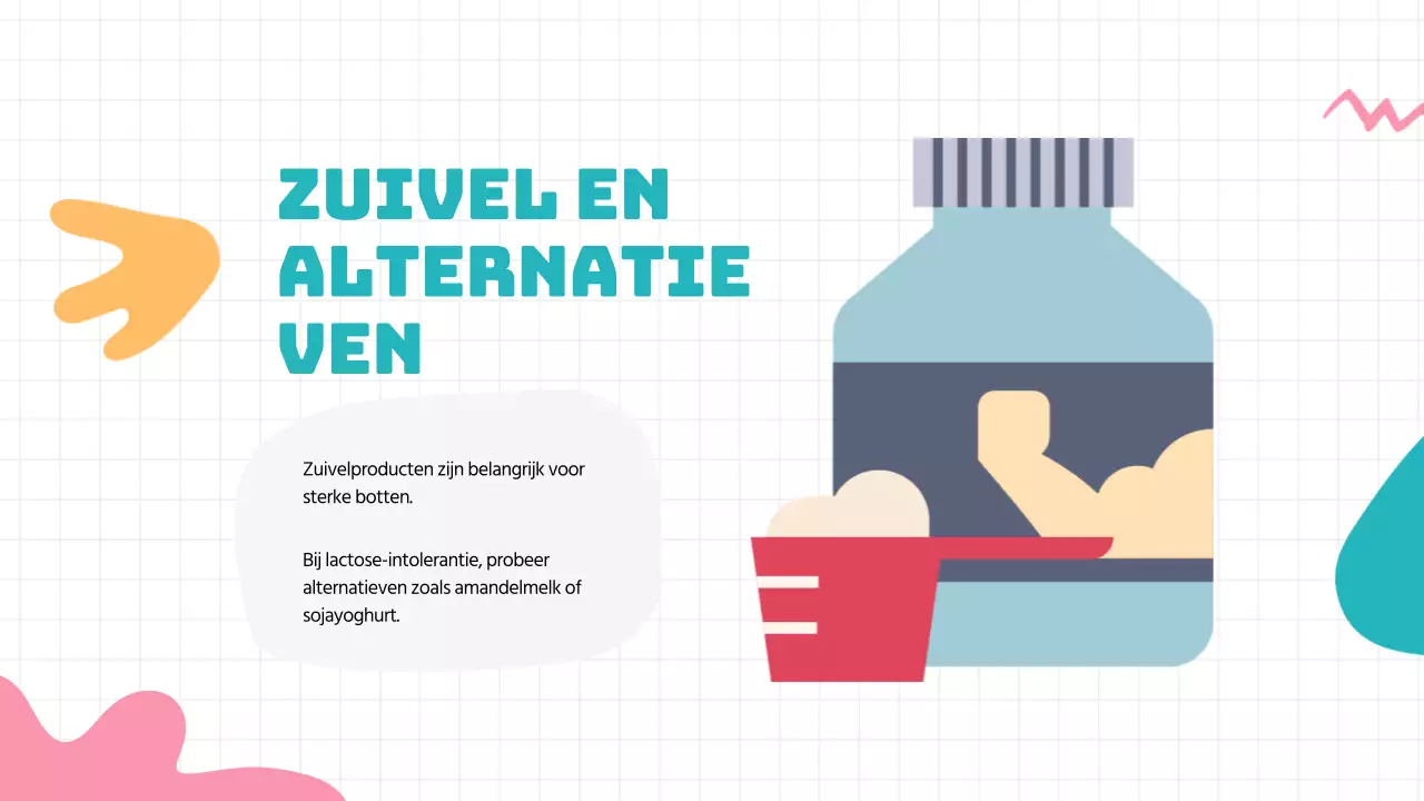 Groen Blauw Moderne Gezonde Gewoonten Lesmateriaal