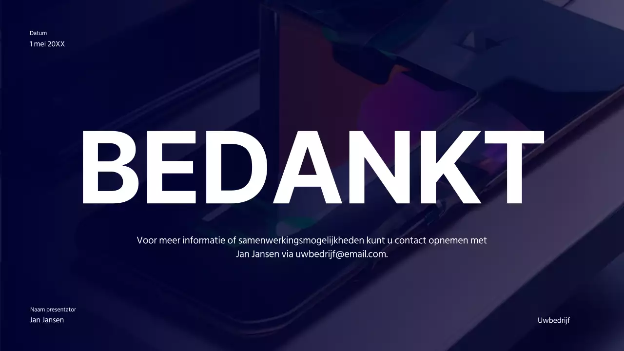 Marine Gedurfde Productlancering Bedrijfsstrategie