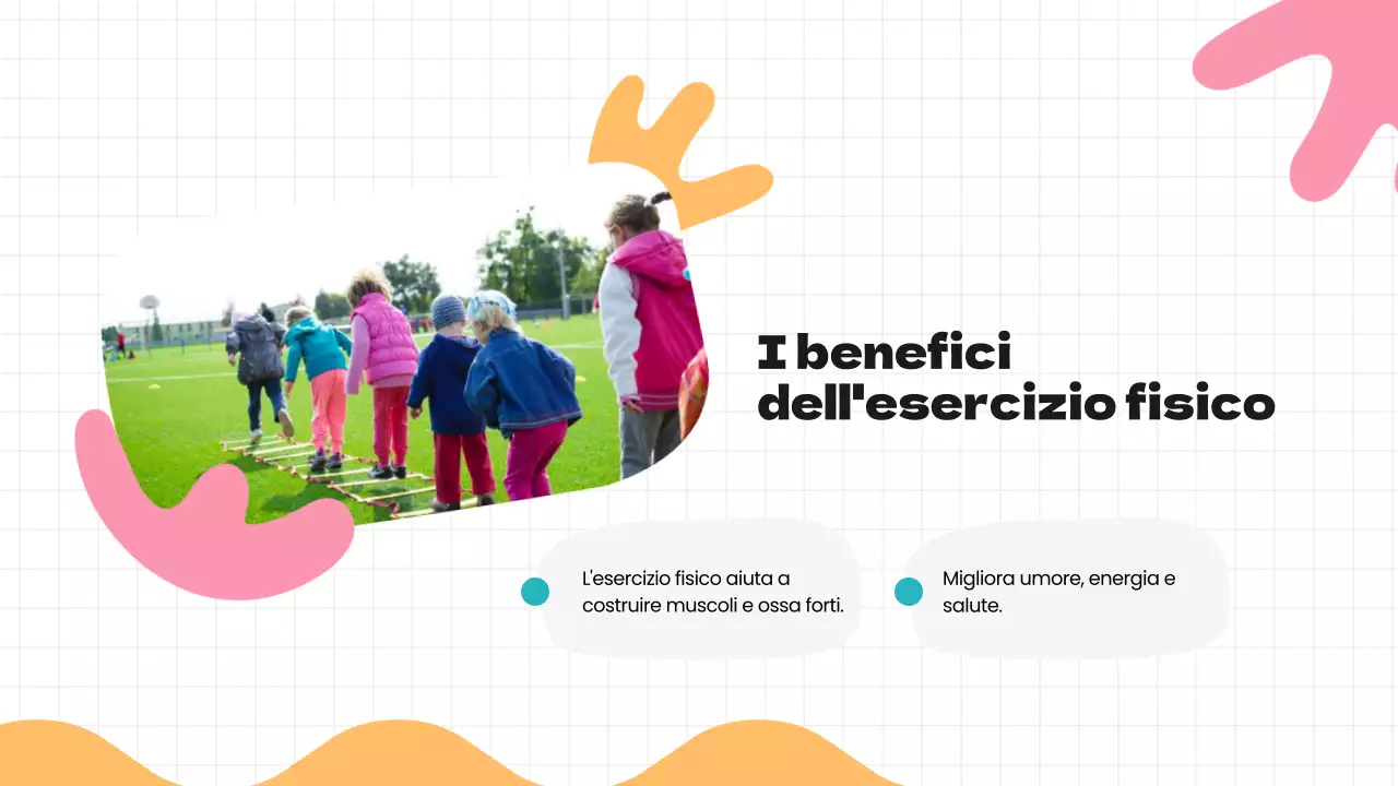 Verde Blu Moderne abitudini salutari Materiale di classe