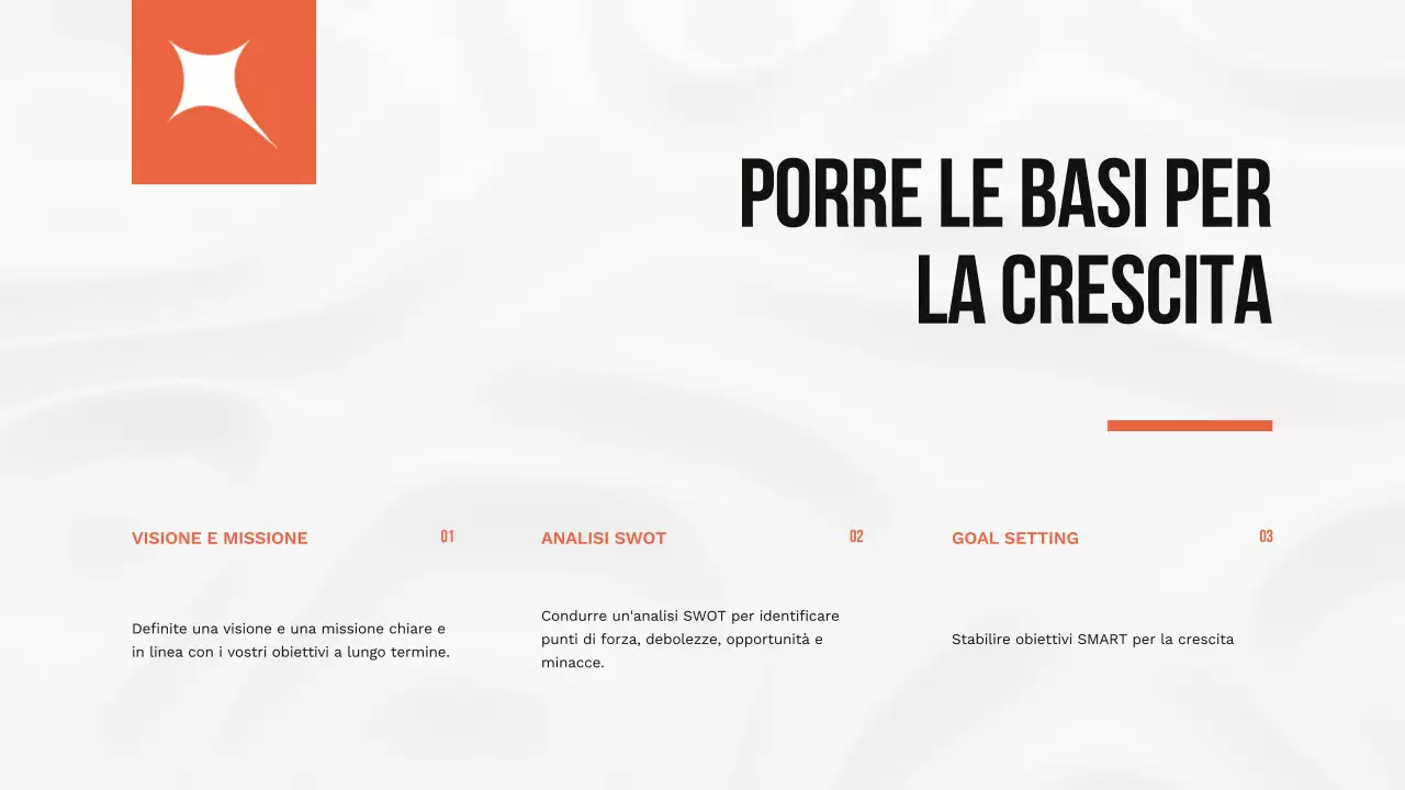 Arancione Semplice strategia di crescita delle piccole imprese