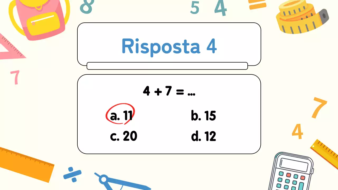 Materiale di studio per i quiz di matematica della pianura gialla