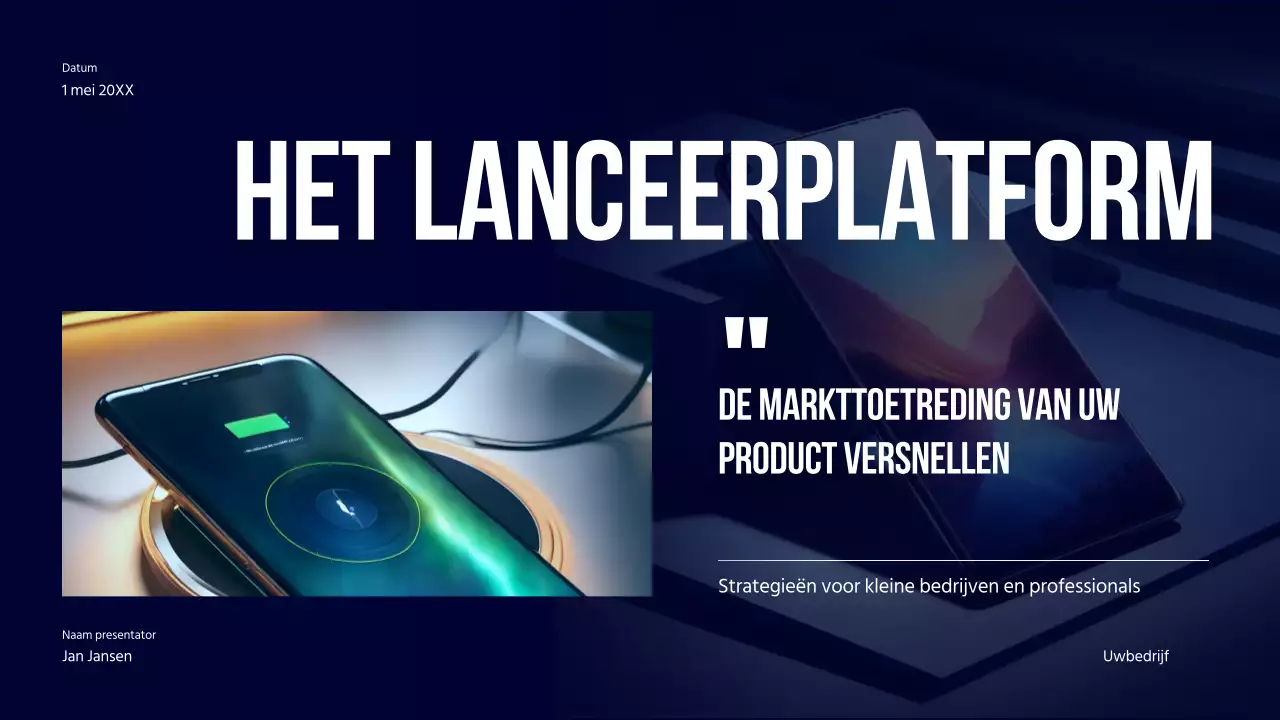 Marine Gedurfde Productlancering Bedrijfsstrategie