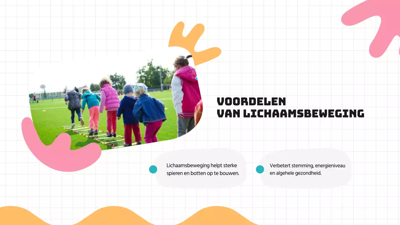 Groen Blauw Moderne Gezonde Gewoonten Lesmateriaal