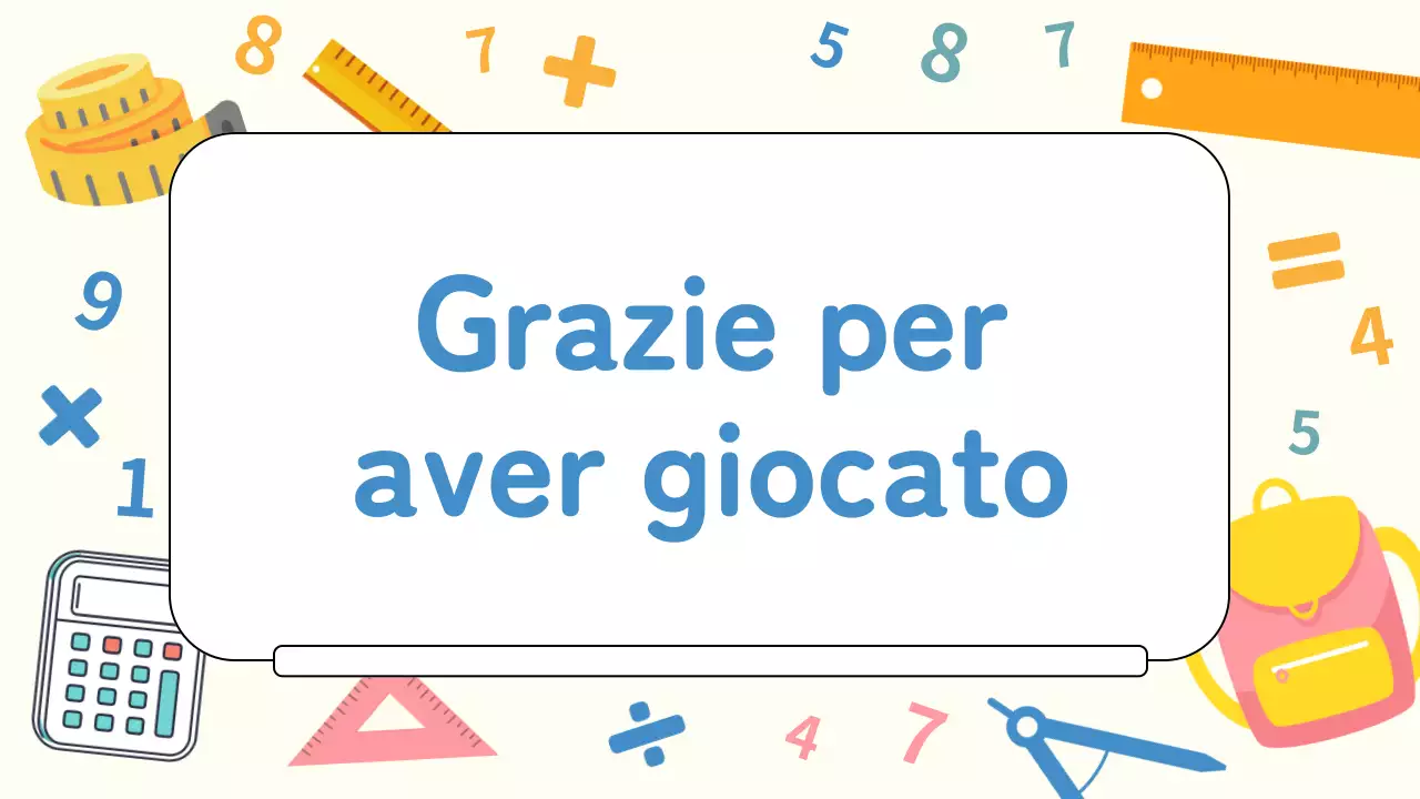 Materiale di studio per i quiz di matematica della pianura gialla
