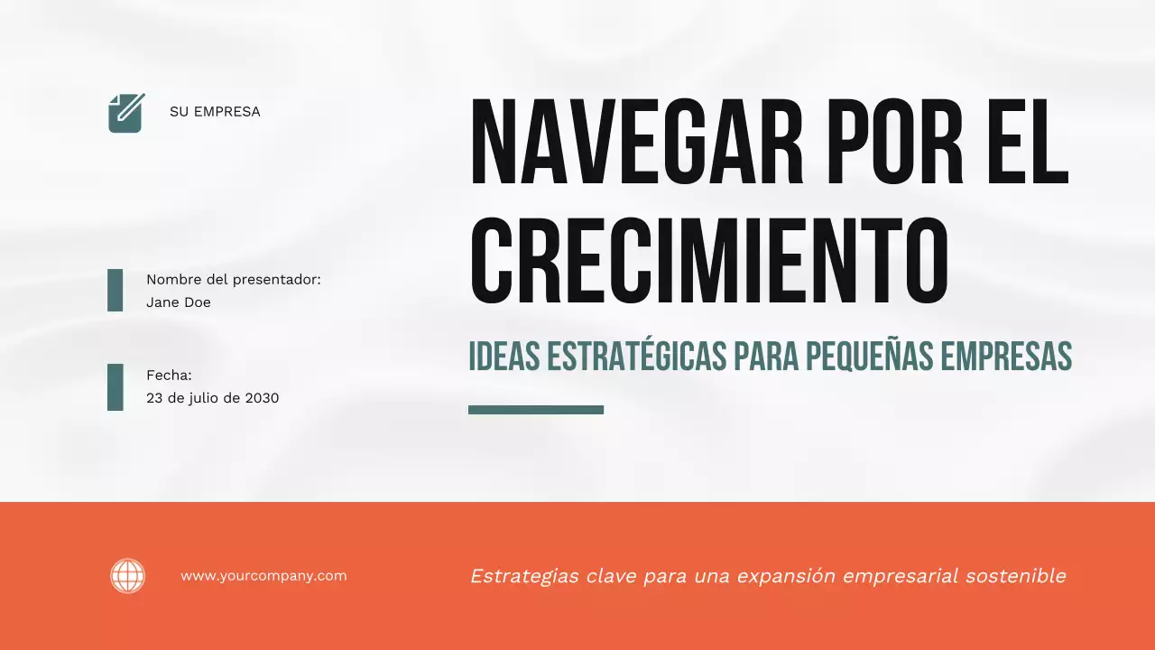 Orange Estrategia sencilla para el crecimiento de la pequeña empresa