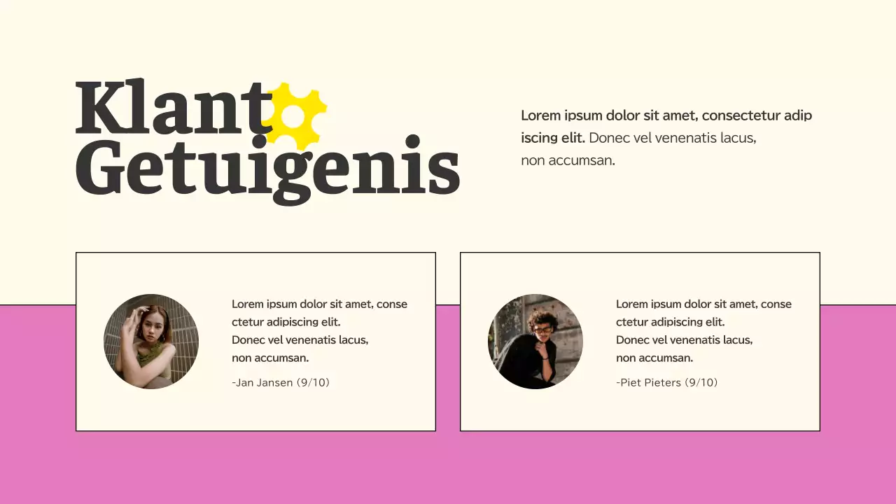 Roze en blauw Trend Creatief Portfolio