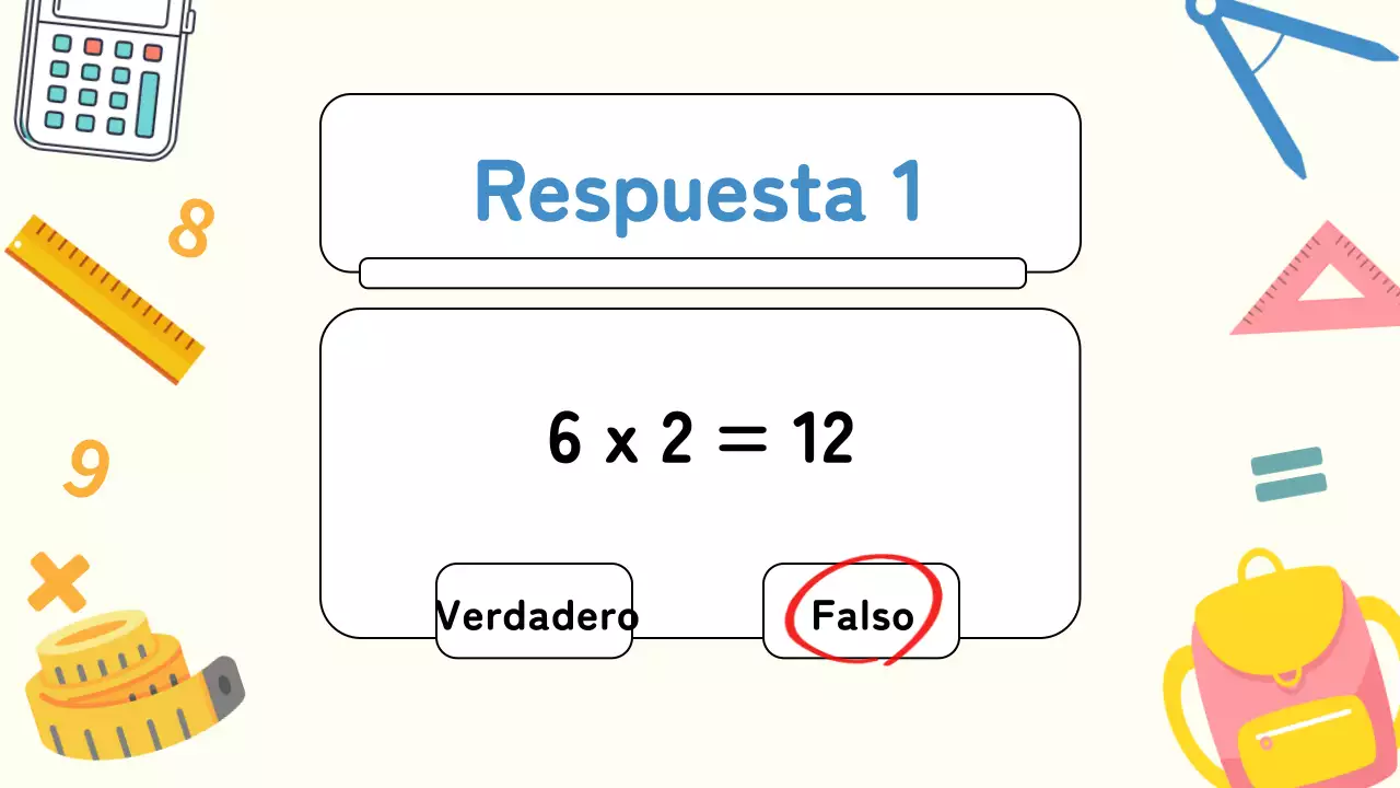 Cuestionario de matemáticas Yellow Plain Material de estudio
