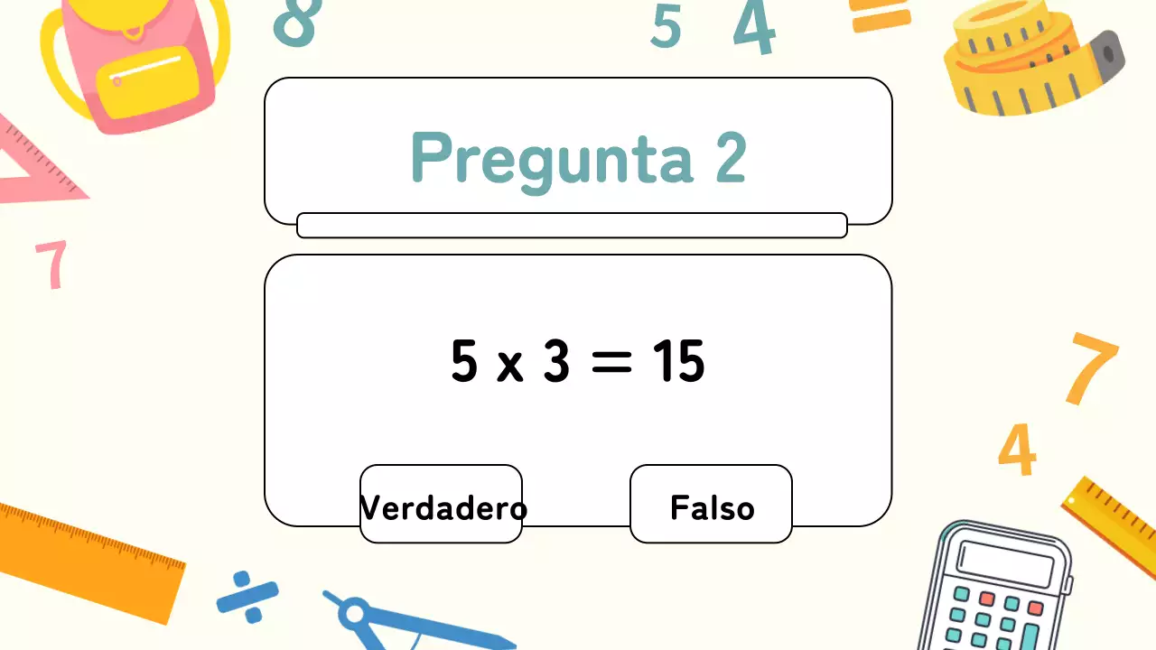Cuestionario de matemáticas Yellow Plain Material de estudio