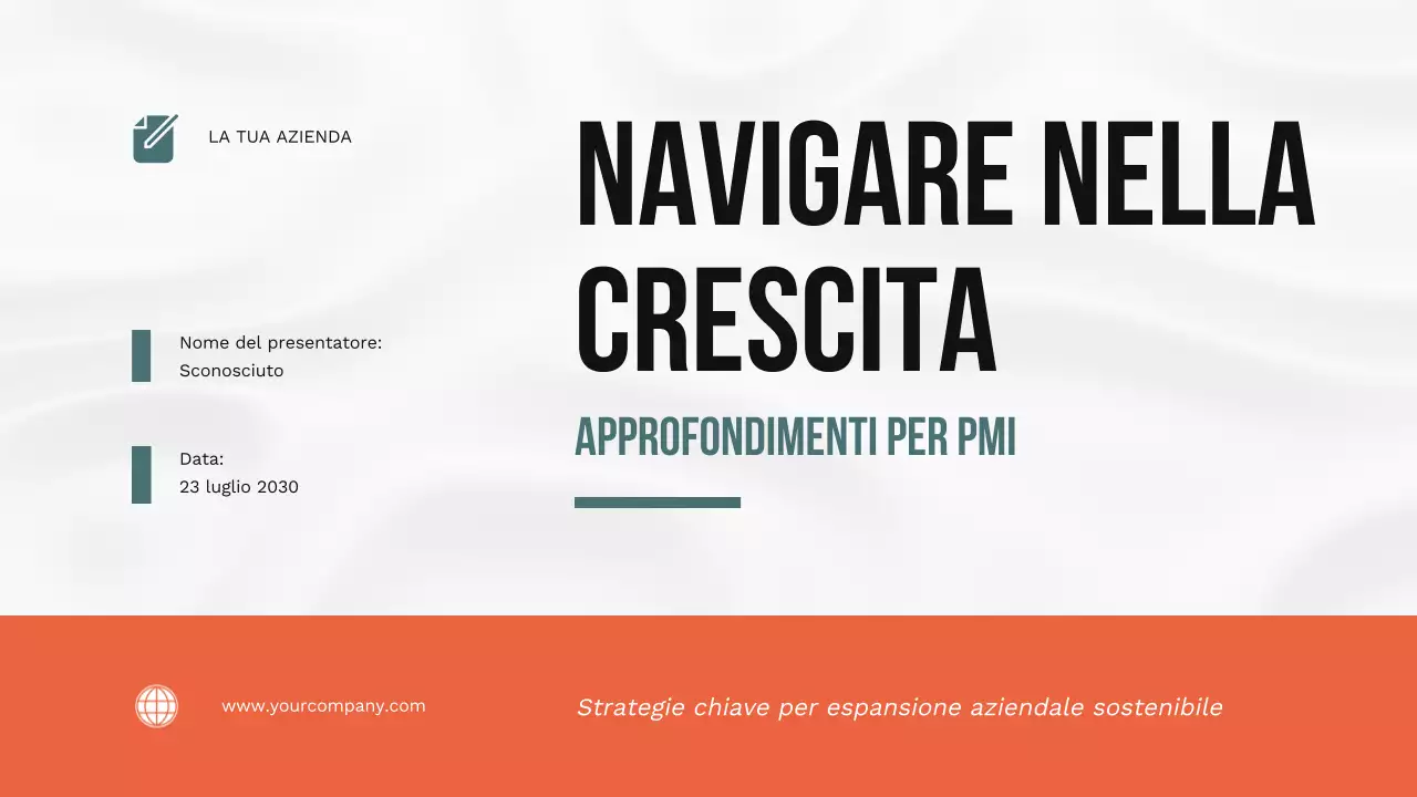Arancione Semplice strategia di crescita delle piccole imprese