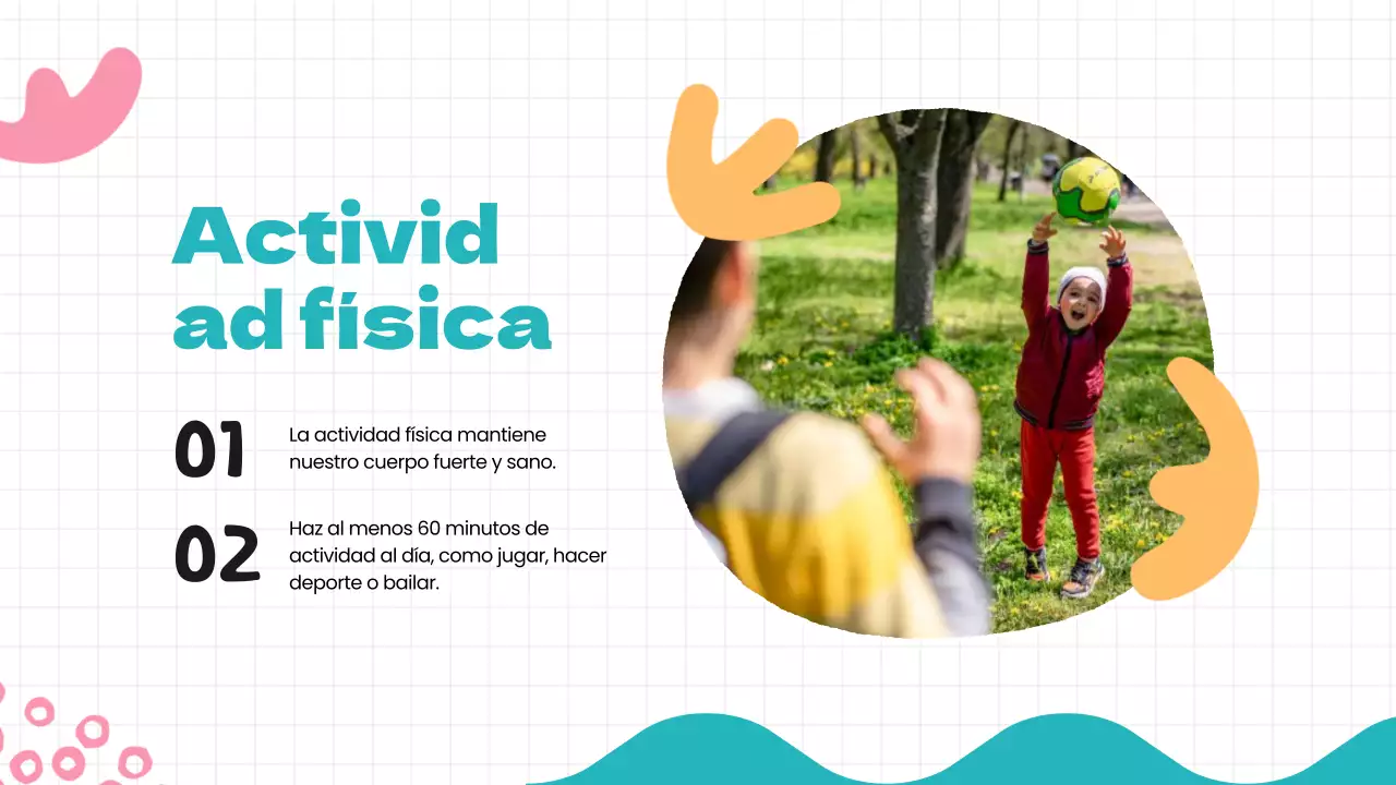 Green Blue Hábitos saludables modernos Material de clase