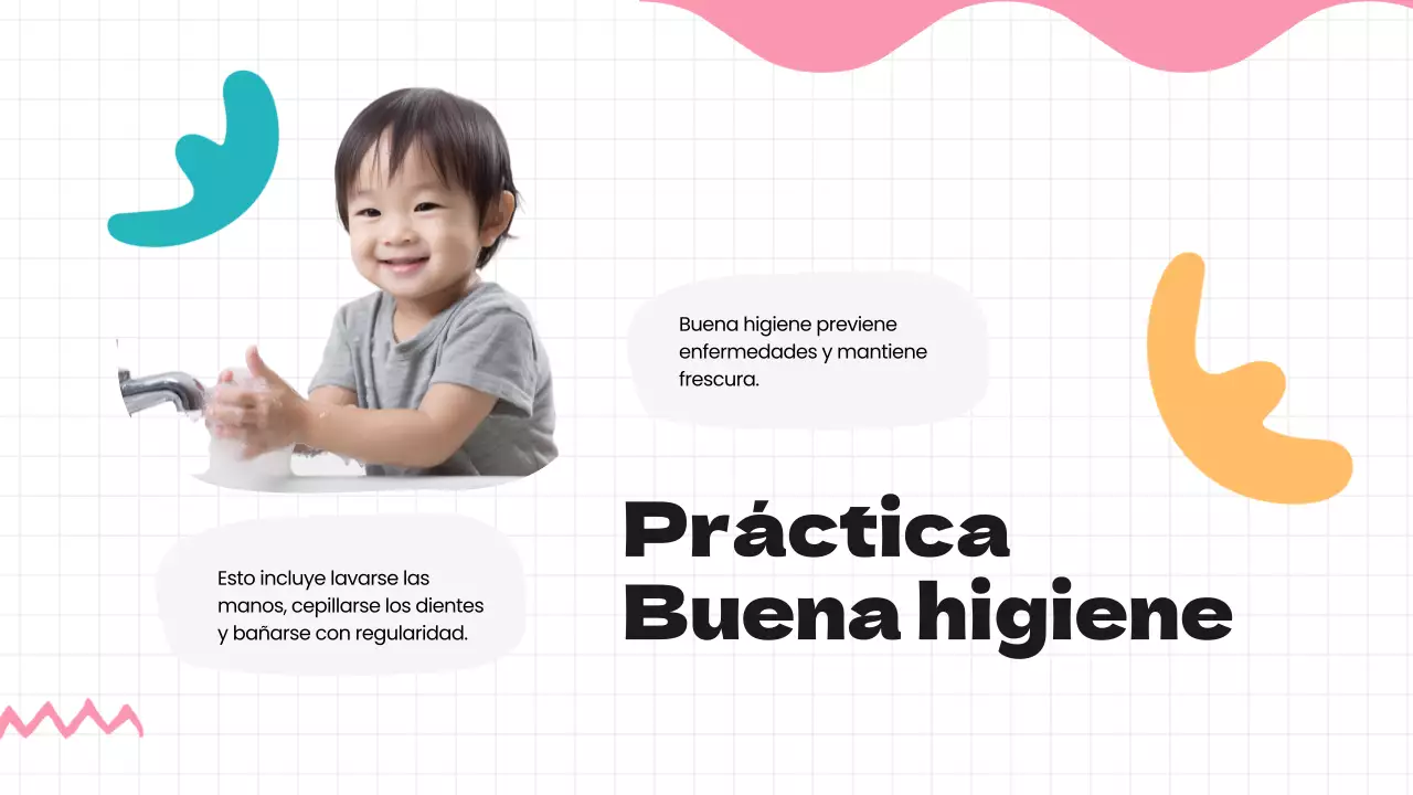 Green Blue Hábitos saludables modernos Material de clase