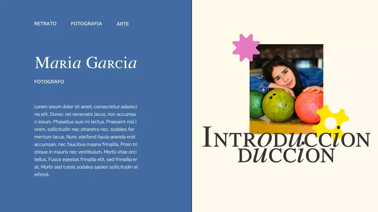 Cartera creativa de tendencias en rosa y azul