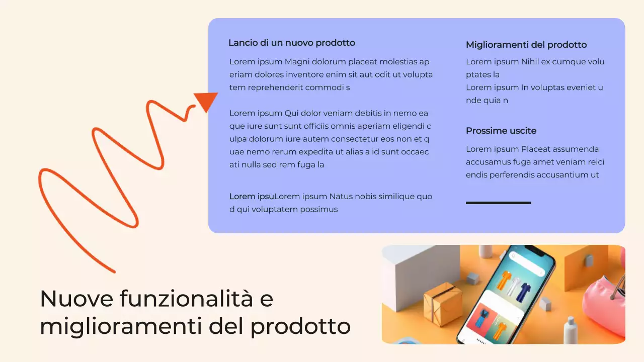 Relazione della riunione di revisione aziendale trimestrale Black and Orange Modern