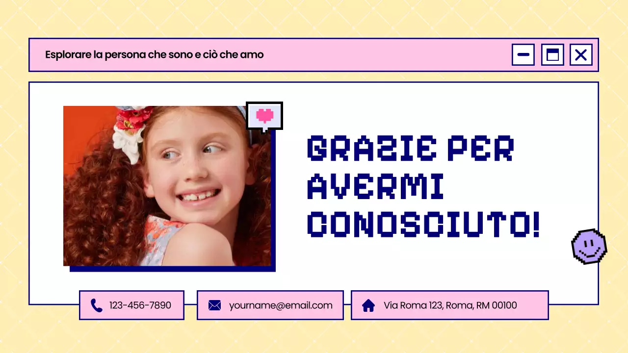 Blu e rosa in grassetto Questo è ciò che sono Introduzione