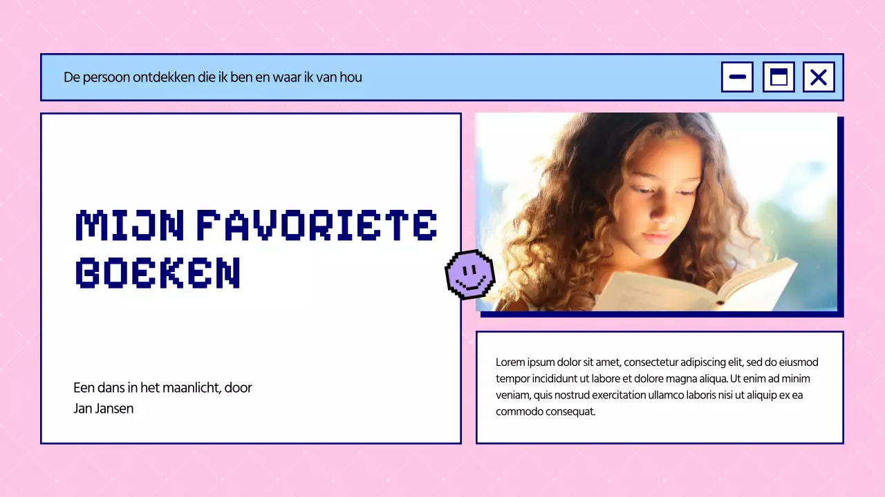 Blauw en Roze Vet Dit is Wie Ik Ben Introductie