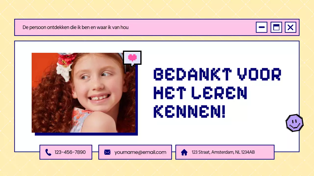 Blauw en Roze Vet Dit is Wie Ik Ben Introductie