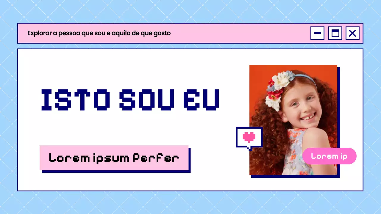 Azul e cor-de-rosa Negrito Isto é quem eu sou Introdução