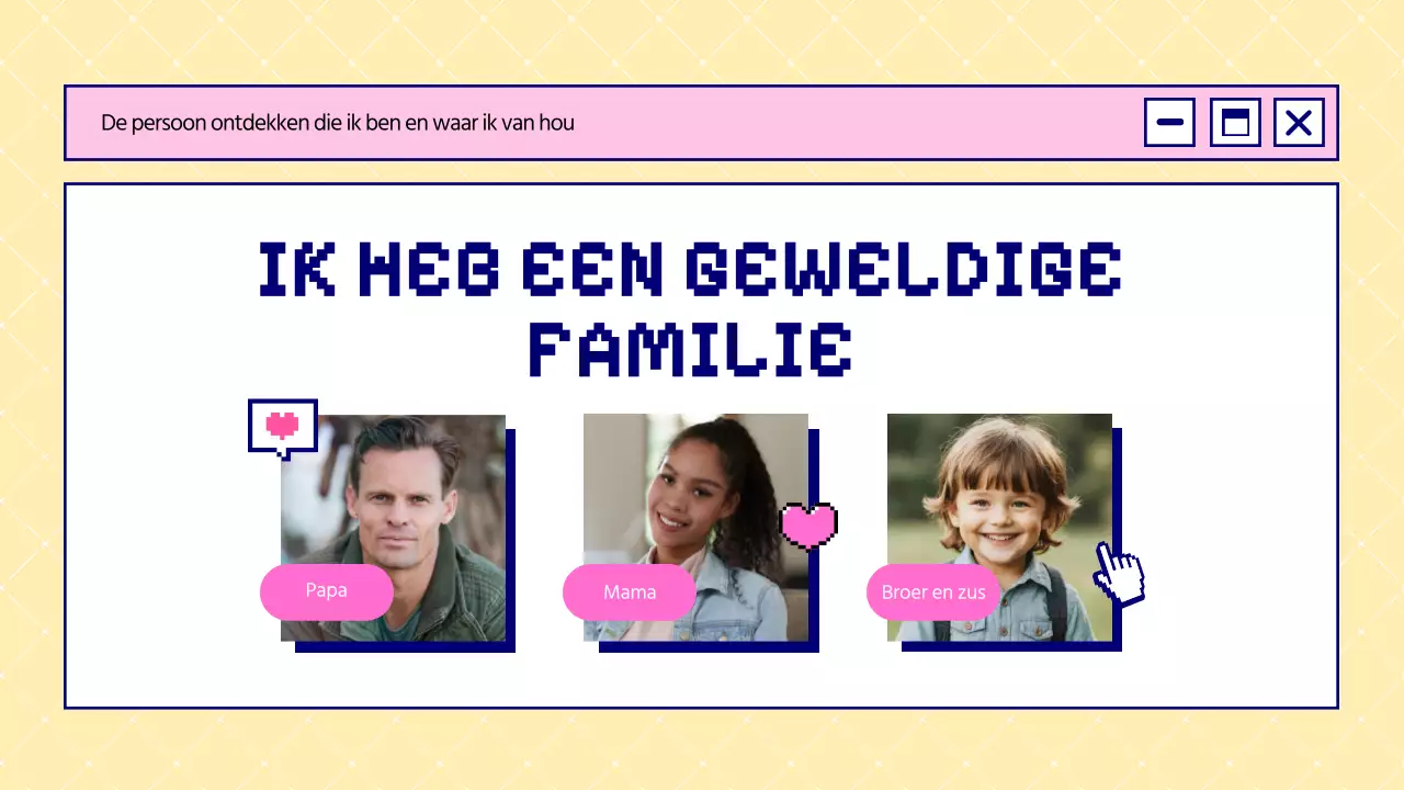 Blauw en Roze Vet Dit is Wie Ik Ben Introductie