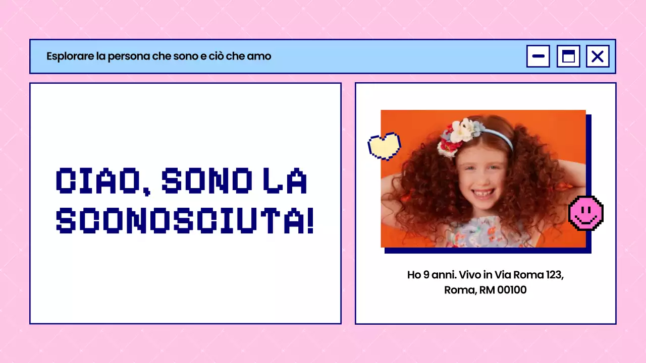 Blu e rosa in grassetto Questo è ciò che sono Introduzione