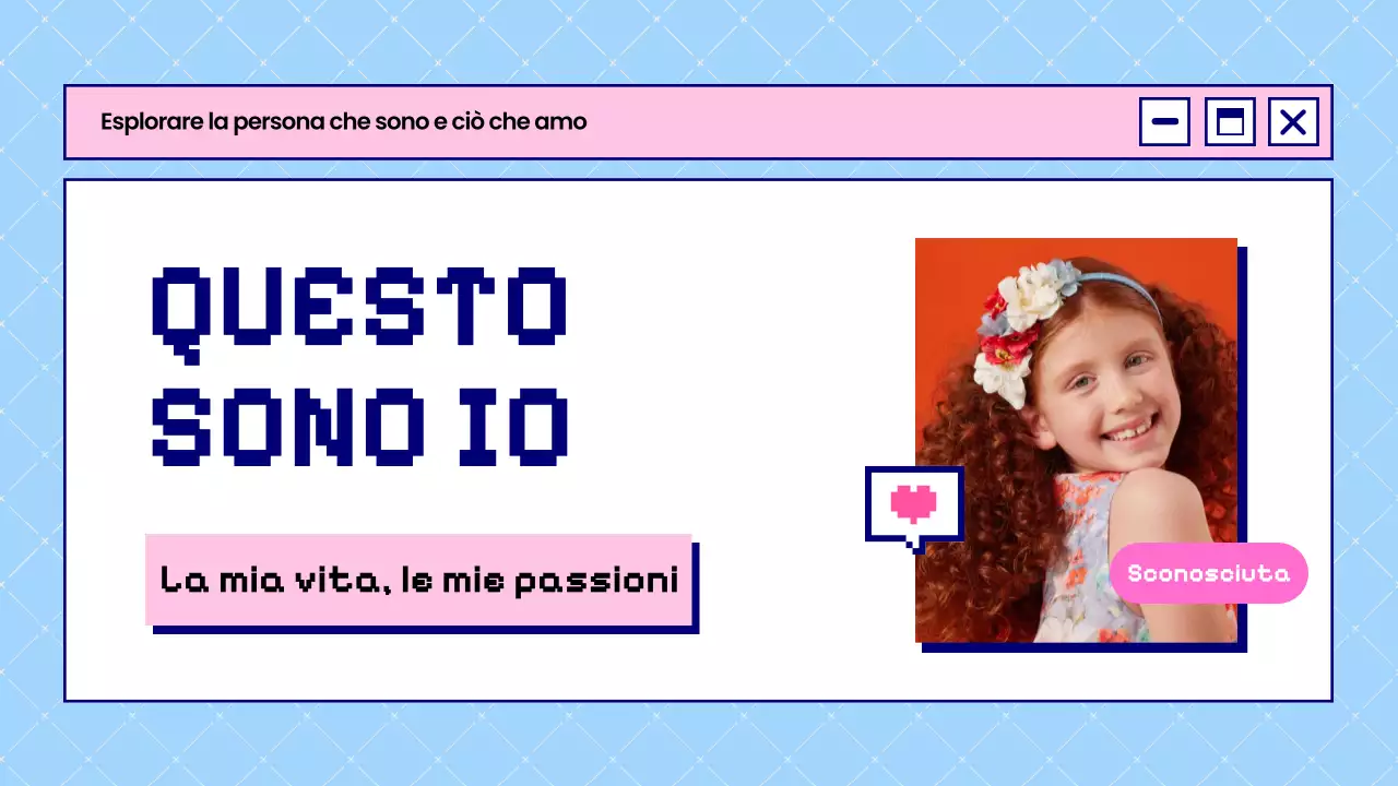 Blu e rosa in grassetto Questo è ciò che sono Introduzione