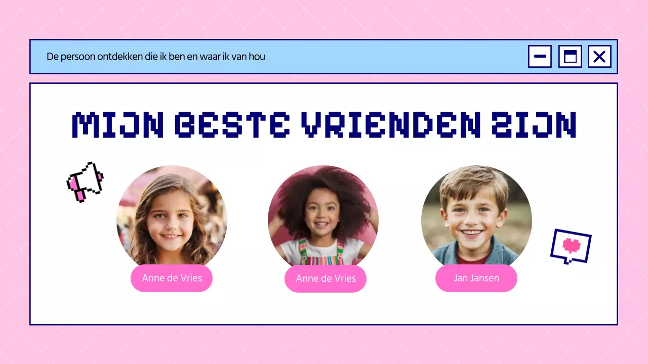 Blauw en Roze Vet Dit is Wie Ik Ben Introductie