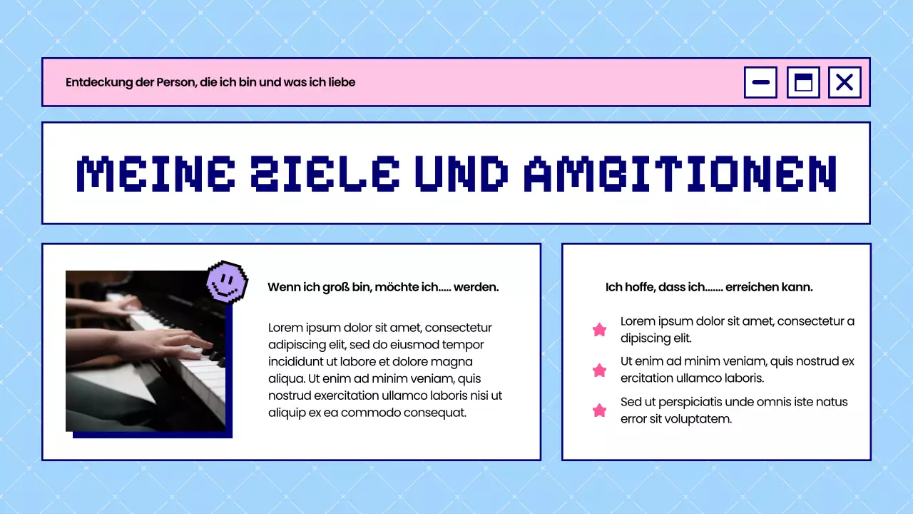 Blau und Rosa Bold This is Who I Am Einleitung