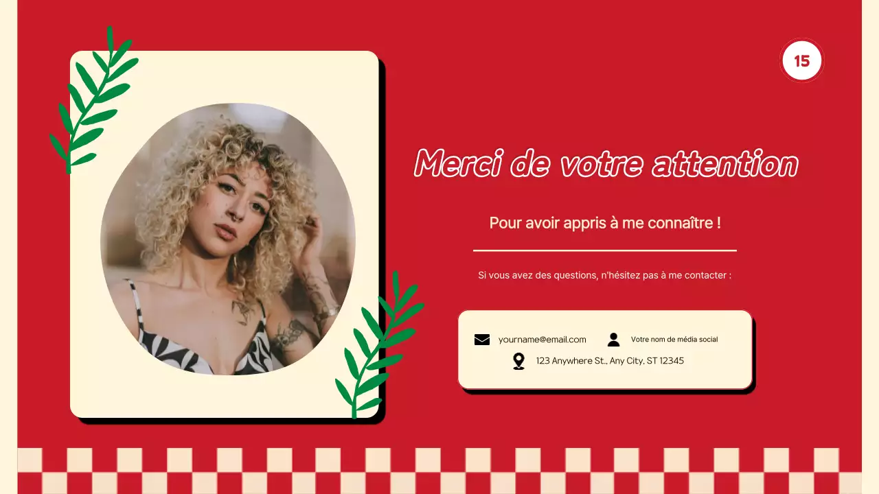 Tendance rouge Tout sur moi Présentation de soi