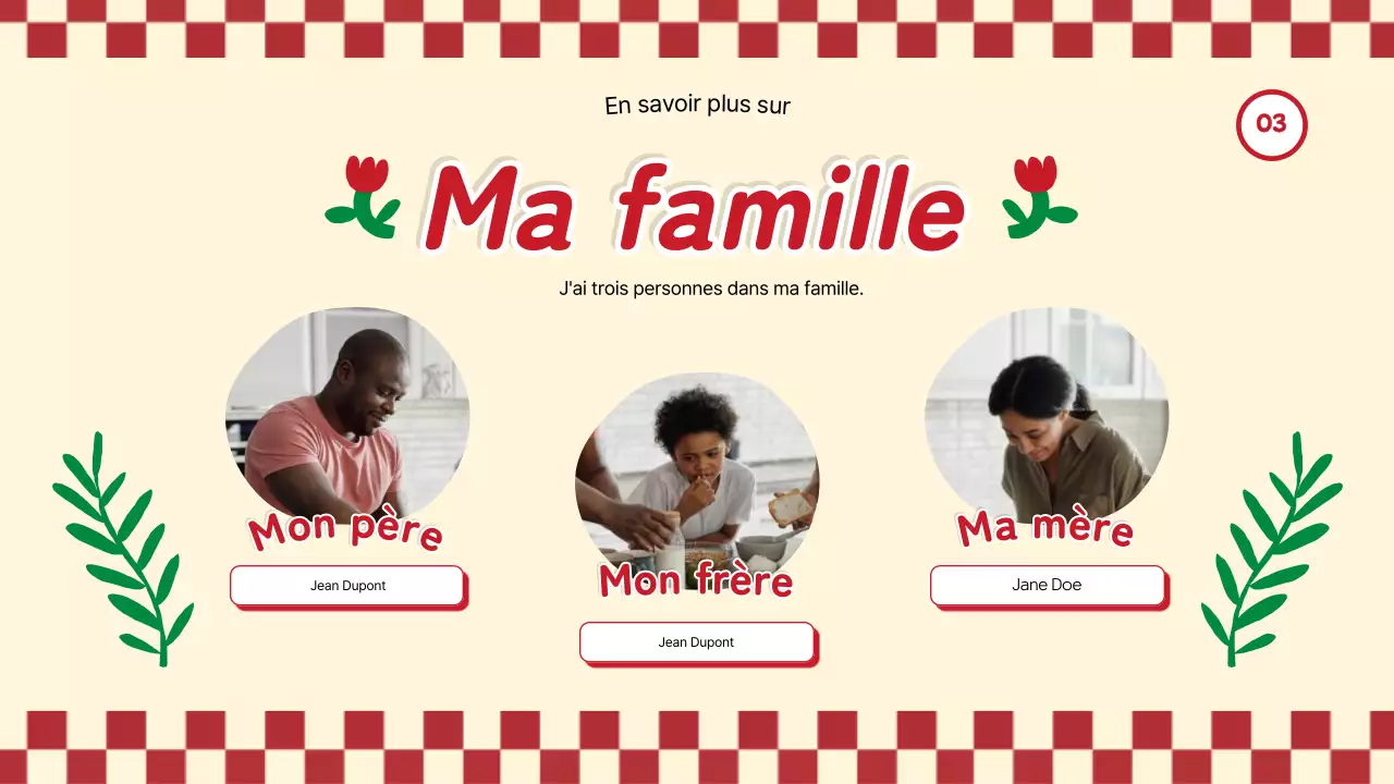 Tendance rouge Tout sur moi Présentation de soi